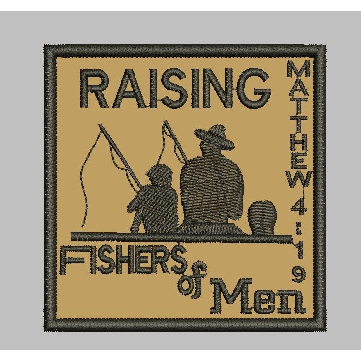 ADVF-87 RAISING FISHERS OF MEN MANCING PATCH BORDIR LOGO
