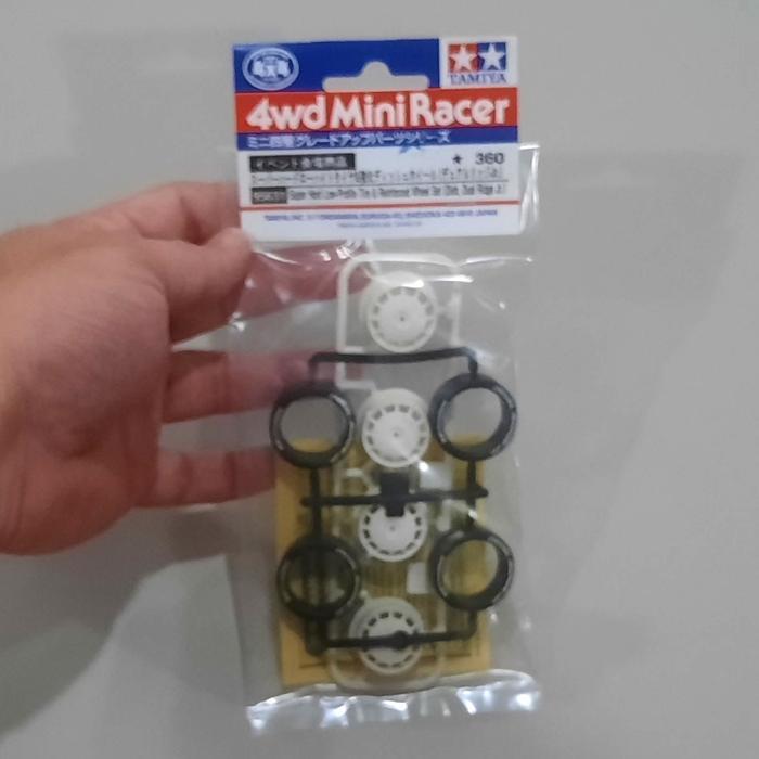 Tamiya 95631 Velg Dish PAGF Ori Tamiya Super Hard Low Profile Tire & Reinforced Wheel Set Dish Dual