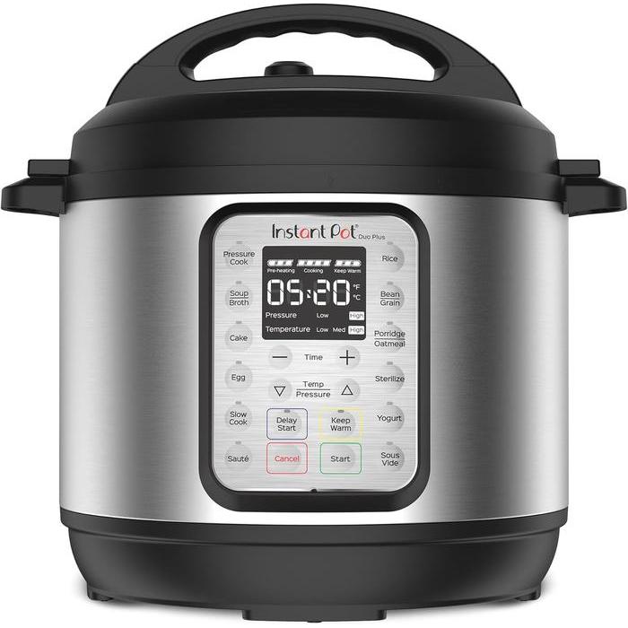 Instant Pot Duo Plus 9-in-1 Multicooker, Panci Tekanan, Masak Lambat, Pembuat Nasi, Pengukus, Tumis,