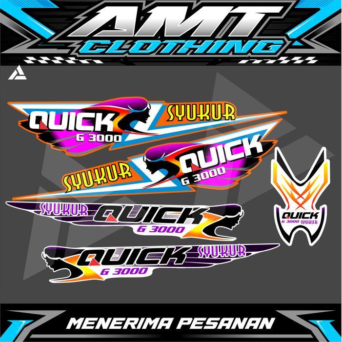 Stiker Striping Traktor Zeva G3000 Quick Terbaru 