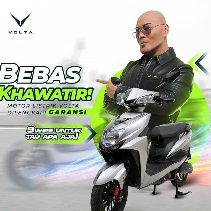 Motor Listrik Subsidi VOLTA 401 Baterai Lithium Bisa Swap Baterai Garansi Resmi (OTR)