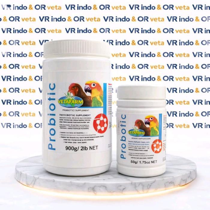 Jayus - Vetafarm Probiotik 50Gr Vitamin Burung Macaw Murai Ayam Cucak Import