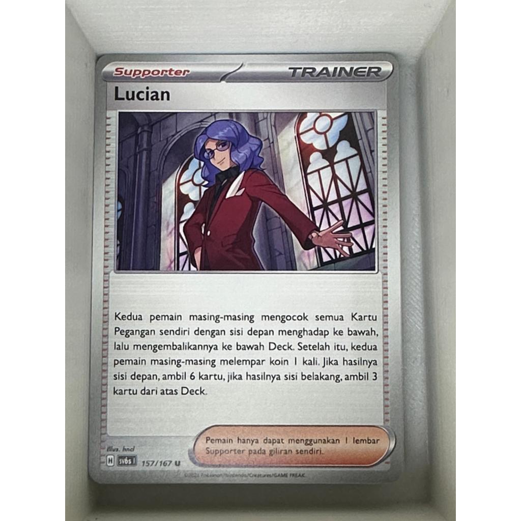 Pokemon Indonesia Lucian 157/167 Uncommon sv6s Topeng Transfigurasi