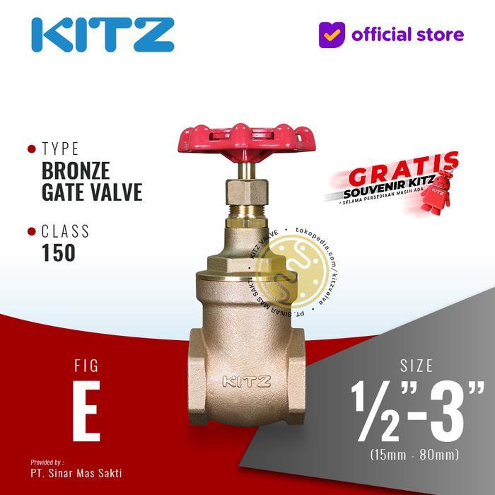 Gate Valve Bronze KITZ Fig. 150 E , Drat / Screw