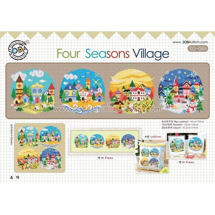 Paket Kristik / Cross Stitch Sodastitch SO-G85 Four Seasons Village