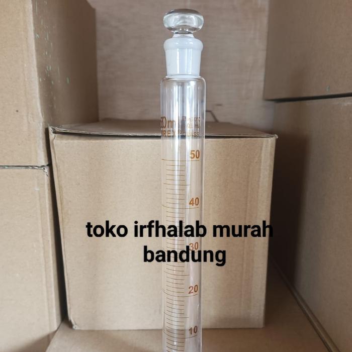 gelas ukur bertutup,gelas ukur tutup 50ml pyrex