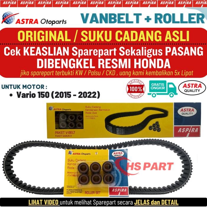 VBELT VANBELT VARIO 150 LED ORIGINAL ASLI , VANBELT VARIO 150 NEW ORIGINAL , VANBELT VARIO 125