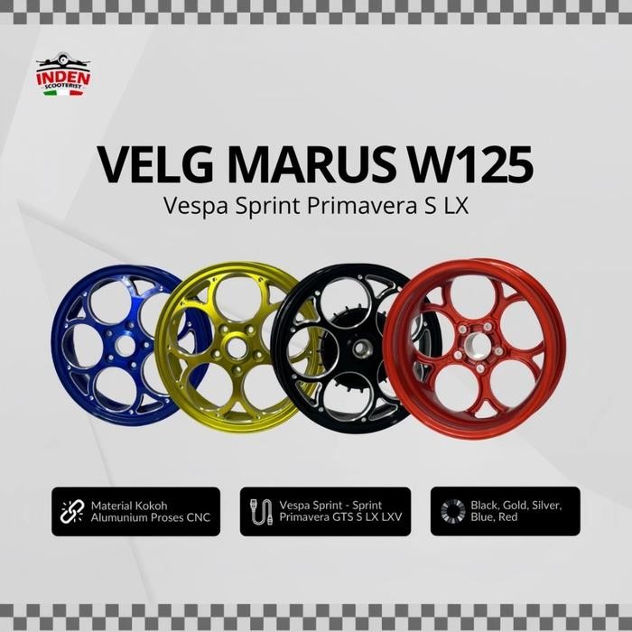 Velg Vespa Model Marus W125 12inc Vespa Sprint Primavera S LX