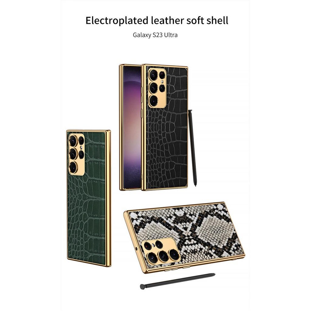 Samsung s23 ULTRA S23ultra Electroplated Crocodile GKK original case