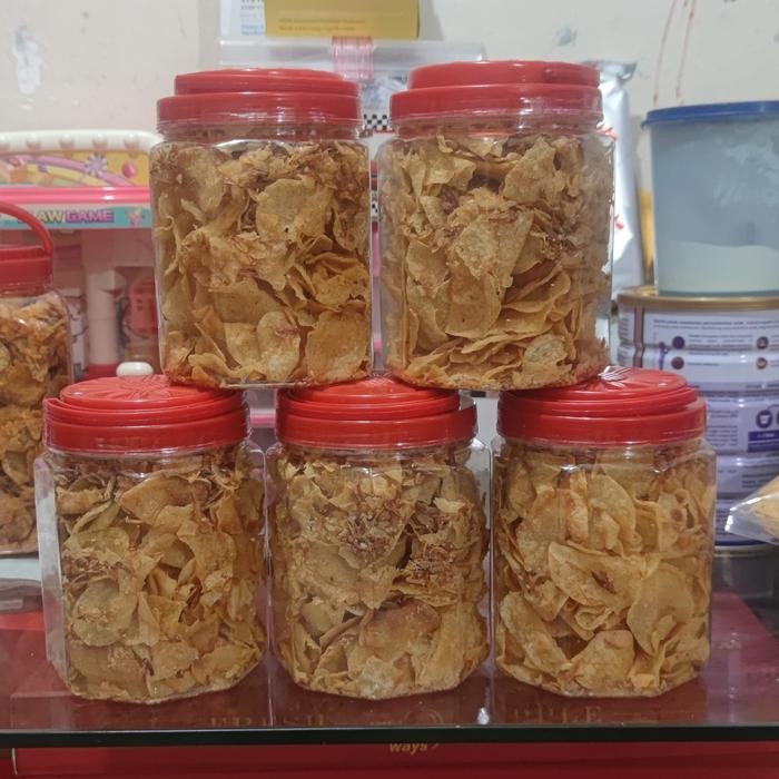 

KERIPIK KENTANG EBI 250 GRAM HOMEMADE ENAK BERKUALITAS CEMILAN SNACK KRIPIK SEHAT MAMA HANI MAKANAN