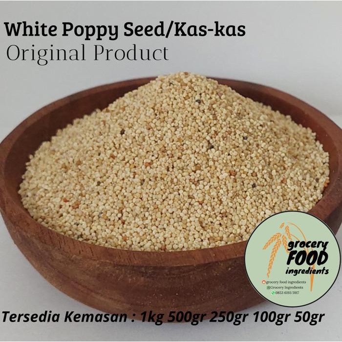 

TERMURAH White poppy seed 500gr/ kas kas READY STOCK