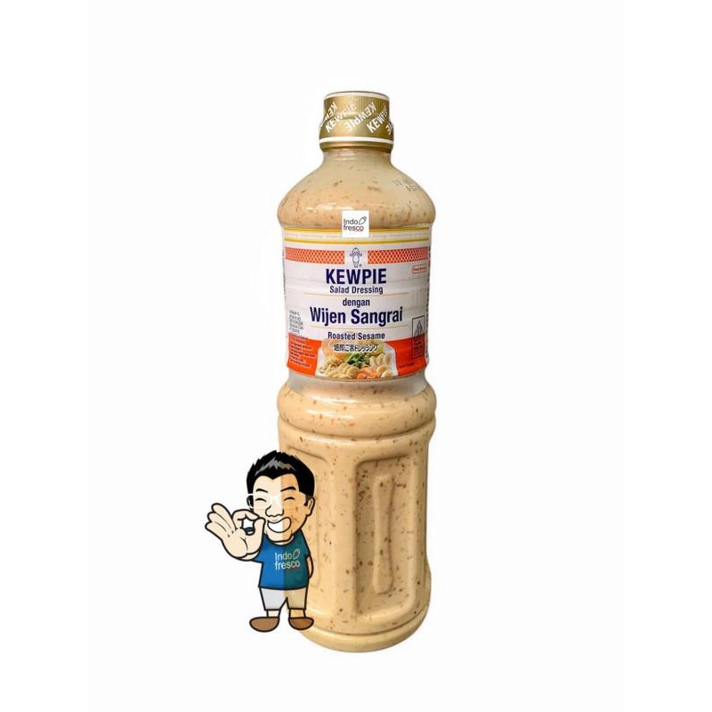 

Stok Baru Kewpie Salad Dressing Roasted Sesame Sauce 1 L- Selai Saus Salad