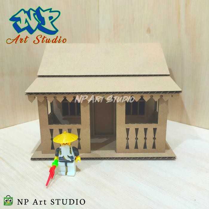 Prakarya Miniatur Rumah Adat Betawi Dari Kardus