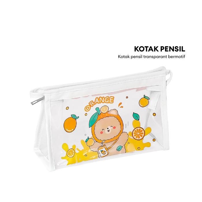 

[COD] GD A60 Pencil Case Tempat Pensil Anak Multifungsi Tas Kosmetik Travel Gaya Korea