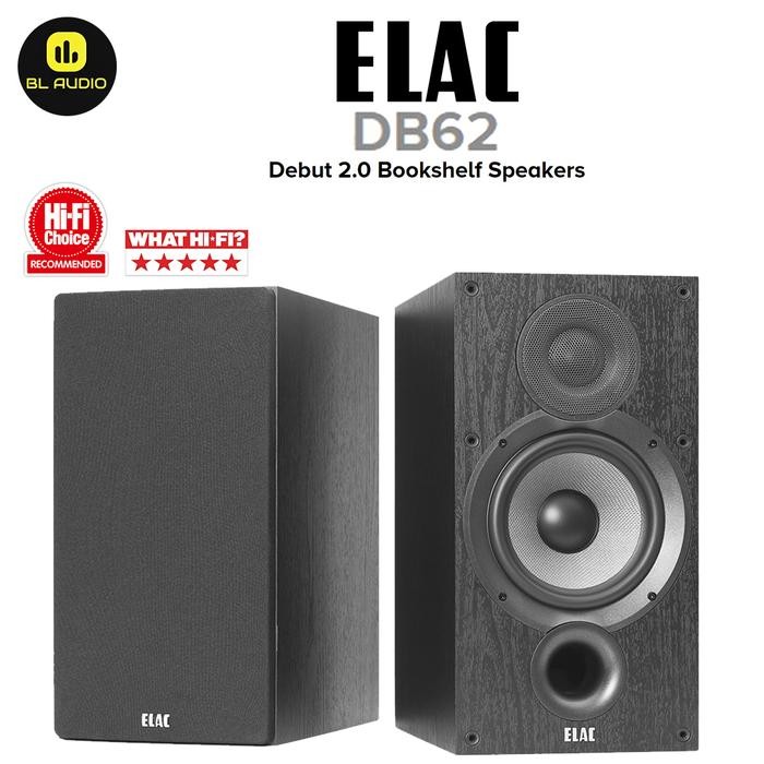 Elac Debut B6.2 B62 B6 2 Bookshelf Speaker elac b6 2 b6.2