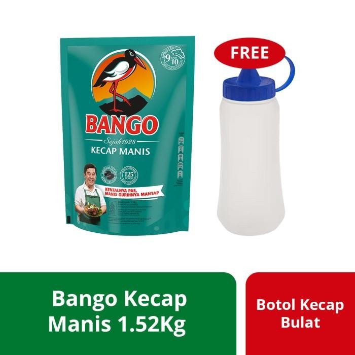 

Pilihan- Bango Kecap Manis Pouch 1.5Kg Free Botol Kecap Bulat