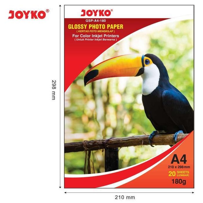 

Pilihan- Kertas Glossy Photo Paper Gsp A4-180 Joyko