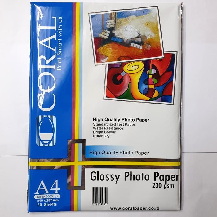 

Pilihan- Glossy Photo Paper A4 230Gsm Coral