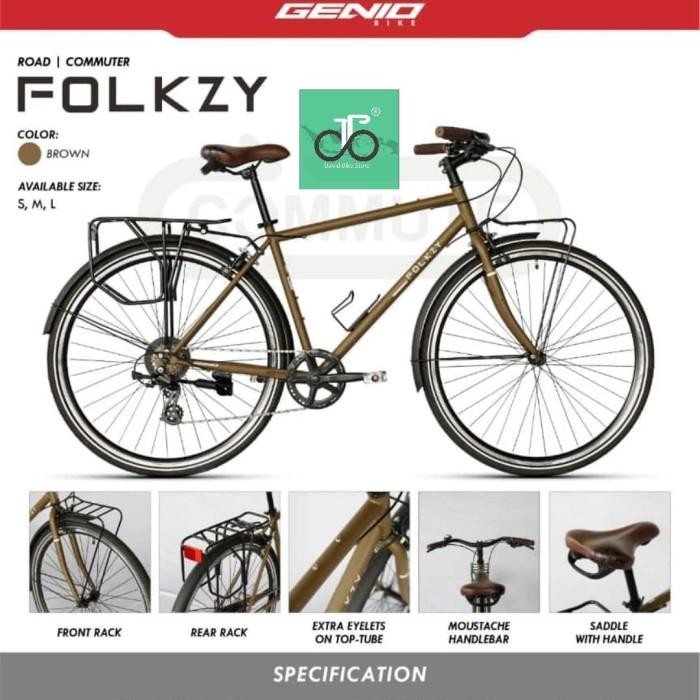 Sepeda Touring Gravel Genio FOLKZY terbaru Road Commuter