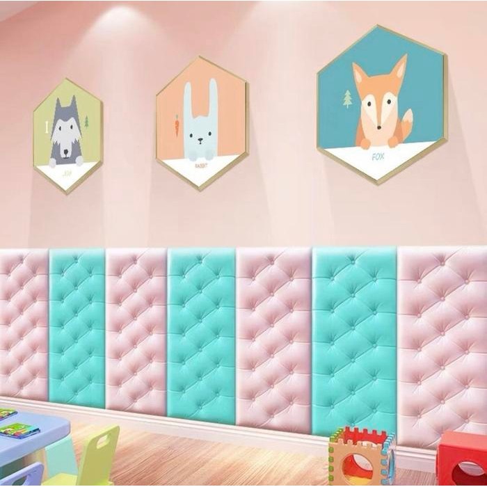 Wallpaper 3D Foam Kedap Suara Tahan Air Headboard Bed Wallfoam Empuk Kamar Bisa Untuk Divan Kamar