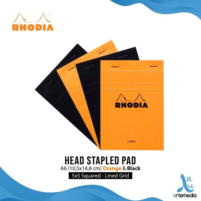 

Buku Catatan Rhodia A6 Head Stapled Pad N13 Notepad