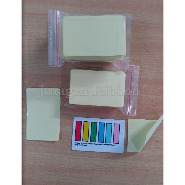 

STIKER VINIL INKJET ID CARD , UKURAN SESUAI DENGAN ID CARD ISI 100 PCS