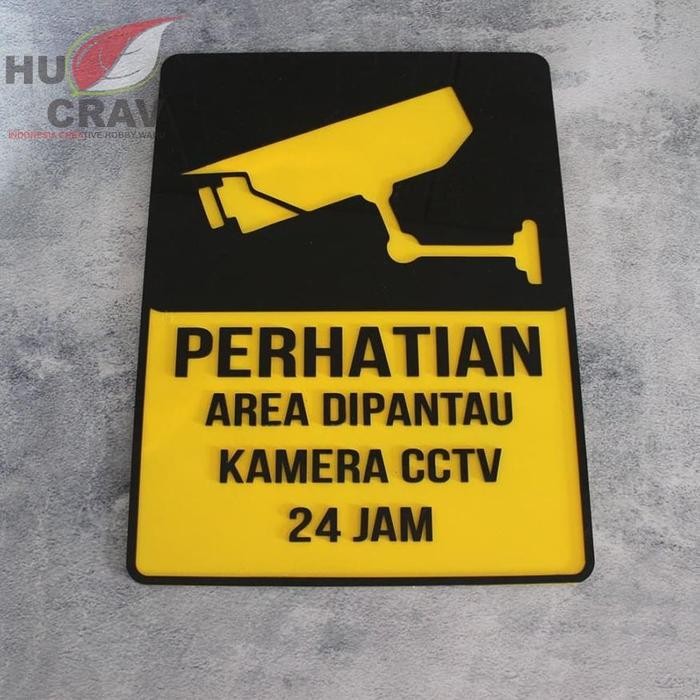 

SIGN ACRYLIC TIMBUL CCTV 24 JAM PAPAN SIGN AKRILIK TIMBUL KEREN
