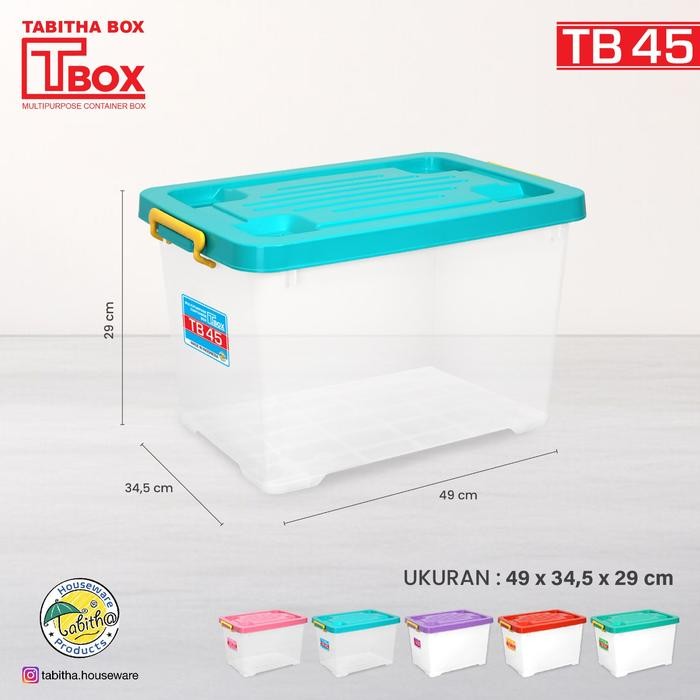 

CONTAINER BOX PLASTIK TABITHA 5 UKURAN / BOX SERBAGUNA KUAT KOKOH