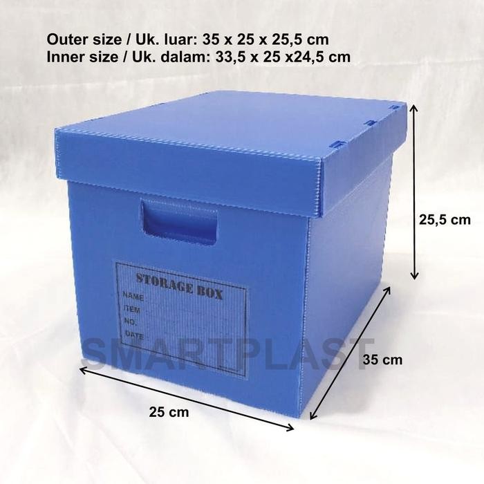 

RY4 KARDUS PLASTIK ARSIP / DOKUMEN UKURAN LUAR 35X25X25,5 CM