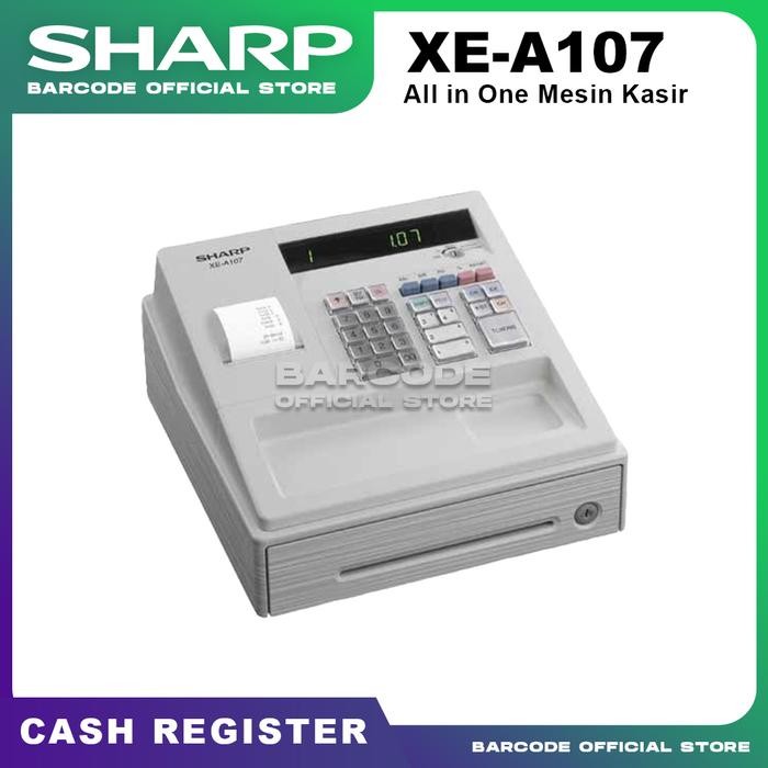 

CASH REGISTER SHARP XE-A107 - MESIN KASIR MURAH SHARP 107 PUTIH
