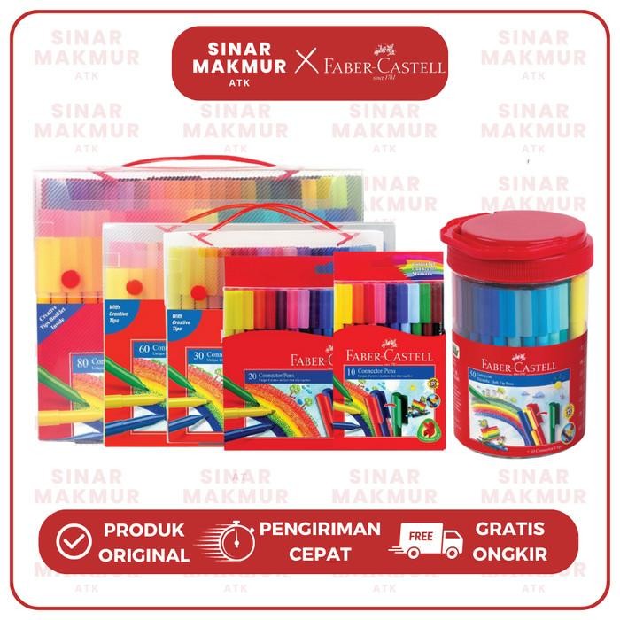

Bisa Spk! Connector Pen/Spidol Warna/Coloring Marker 20 Warna Faber Castell (Set)