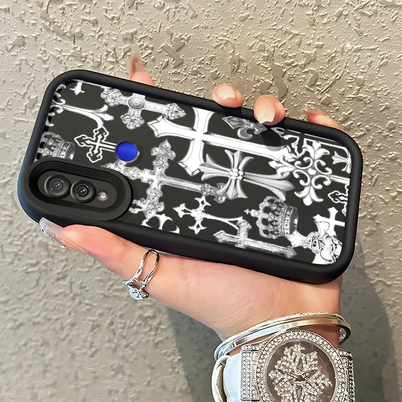 Casing Hp Xiaomi Redmi Note 7 Redmi Note 7s Redmi Note 7 Pro Case Casing Salib pola HP Kasing Siliko