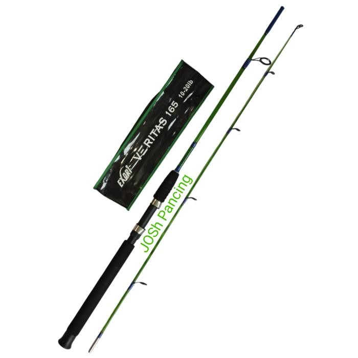 Joran pancing exori Veritas 120 135 150 165 180 fiber solid transparan lentur kuat FREE PIPA