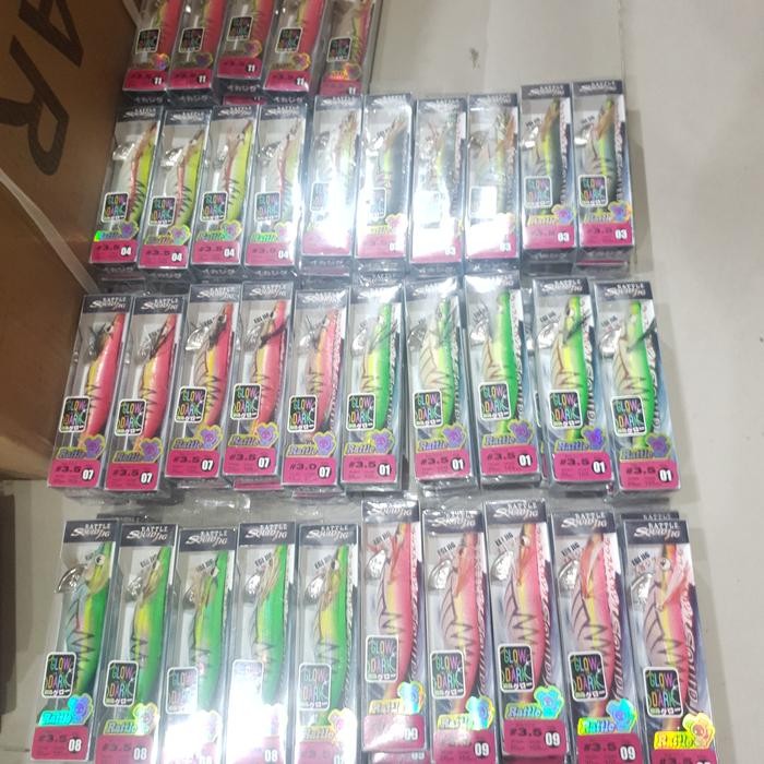lure Egi axz Rattle squid jig 3.0/3.5g