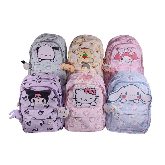 Palomino - Tas Ransel Sekolah Anak Sanrio Original Ukuran Sd & Paud Free Bag Pin