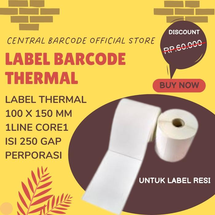 

Thermal Label 100X150 Kertas Sticker Printer Barcode Thermal A6