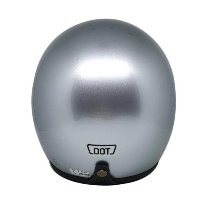 Khusus Grab! Helm Zeus Zs-385C - Silver Helm Retro Original Sni