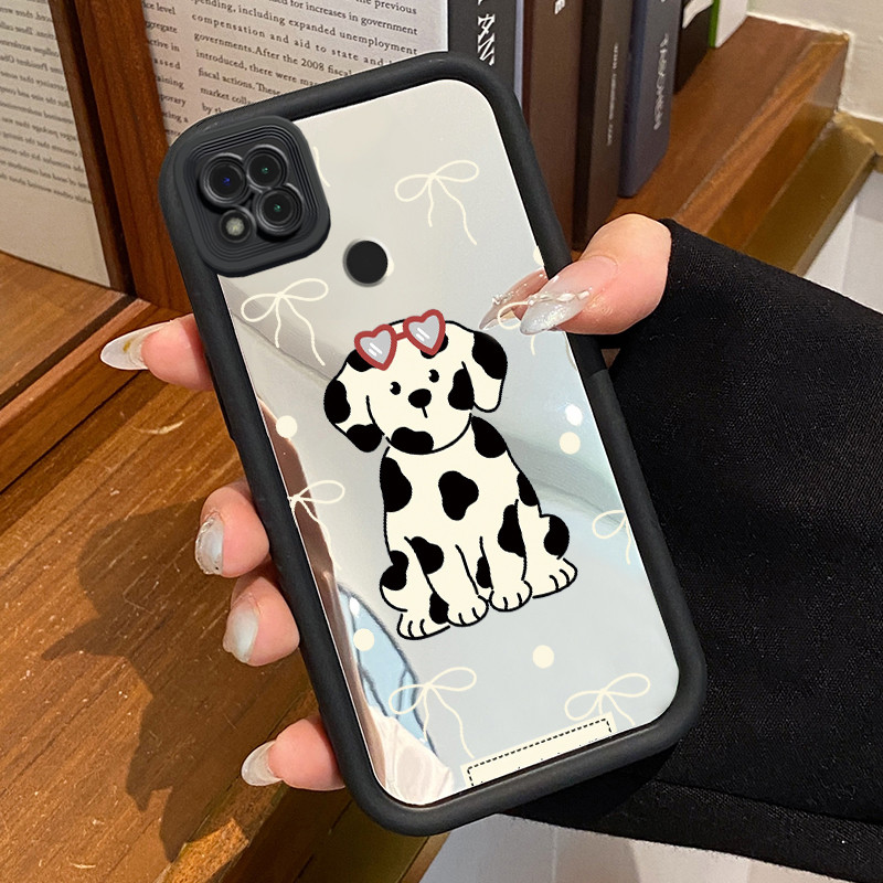 Casing Hp Xiaomi Redmi 9C Redmi 9C NFC Redmi 10A POCO C31 Case Casing Anjing Hitam pola Kesing HP Ce