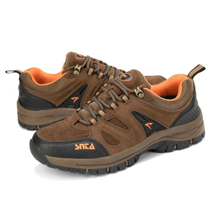 Sepatu Gunung Pria Hiking Snta New 442 Brown Outdoor Shoes Trekking Sepatu Hiking Pendek Ori Snta
