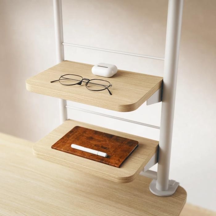 

Easee Clamp-On Desktop Shelf Ergonomic Office / Desk Tray Extension / Rak Meja