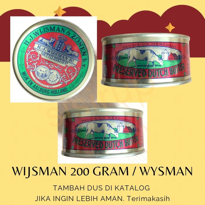 

Pilihan- 200 Gr Wijsman 200 Gr / Mentega Wysman / Butter Wisman / Dutch Butter
