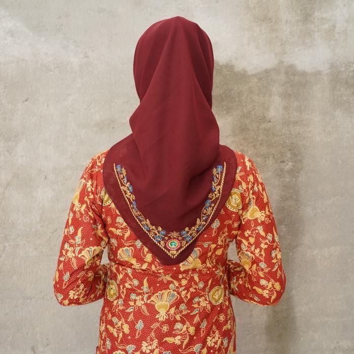 TERMURAH JILBAB BORDIR PPNI / JILBAB BORDIR PERAWAT READY STOCK