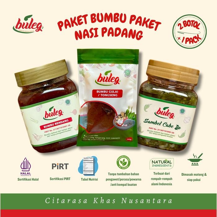 Stok Baru Bumbu Paket Nasi Padang Buleg