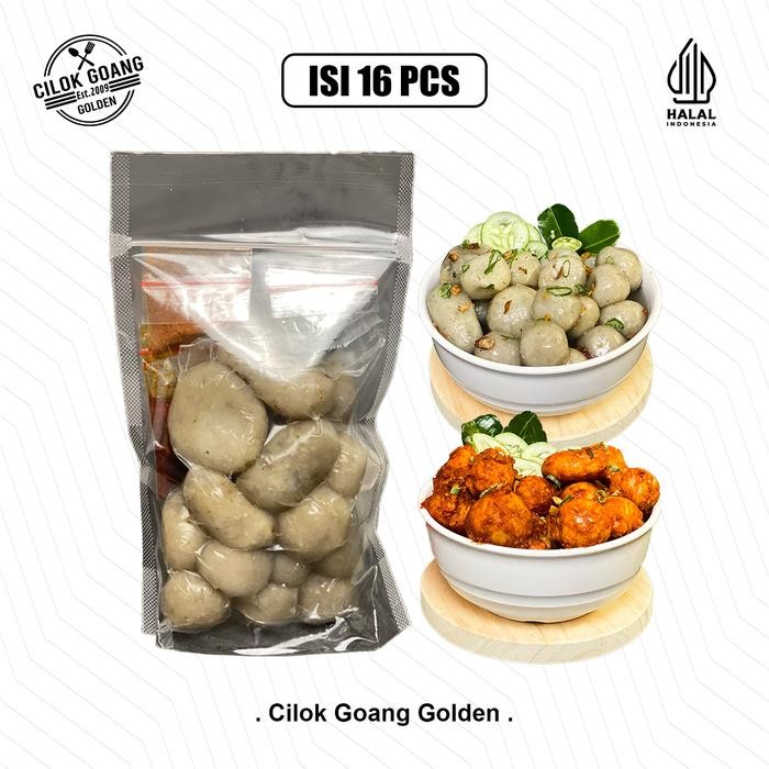 

New Cilok Goang Golden isi 16pcs Kemasan Instan Food cilok Goreng