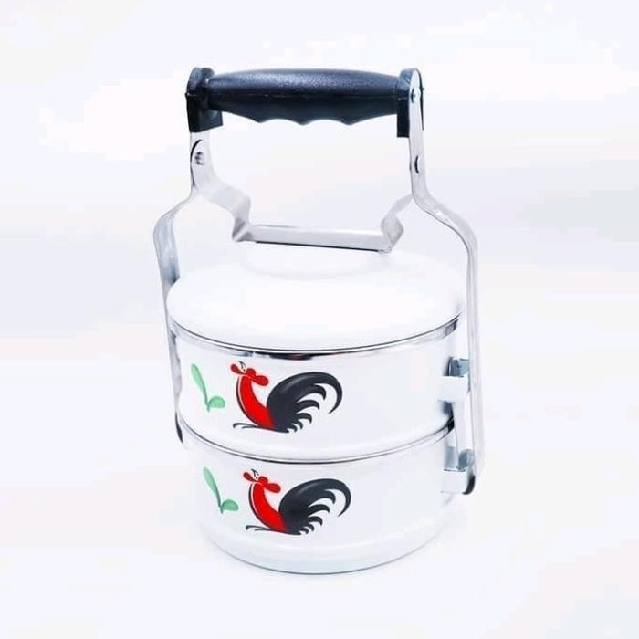 Rantang Enamel Ayam 2 Susun
