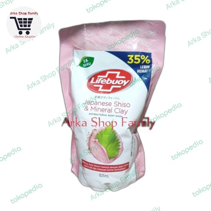 Pilihan- Lifebuoy Japanese Bodywash Sabun Mandi Cair Shiso & Mineral Clay 900Ml