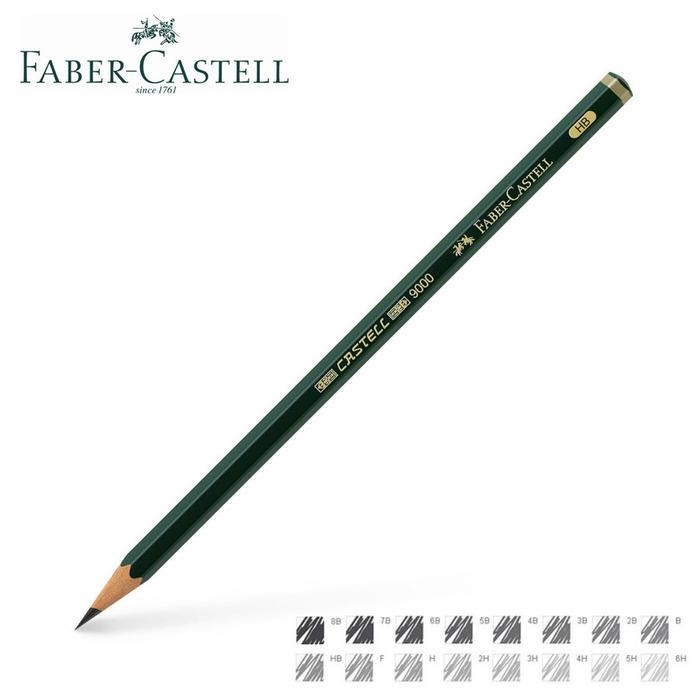 New Faber Castell Graphite Pencil / Pensil Lukis Faber Castell pensil 8b untuk gambar