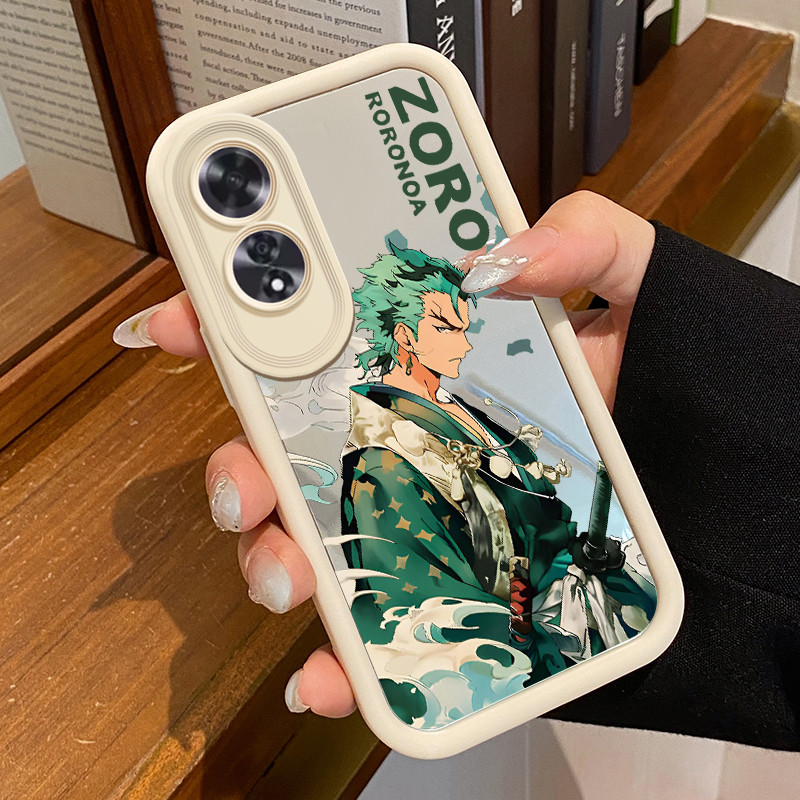 Casing Hp Untuk OPPO A60 Case Casing HP pola Anime Pria Kesing Kasing cermin Cesing Silikon Softcase