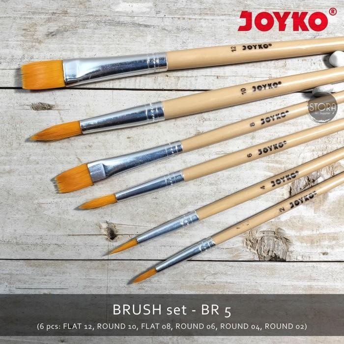

Pilihan- Joyko Brush Set Br-5 Kuas Cat Air Minyak Lukis Acrylic Akrilik Brush