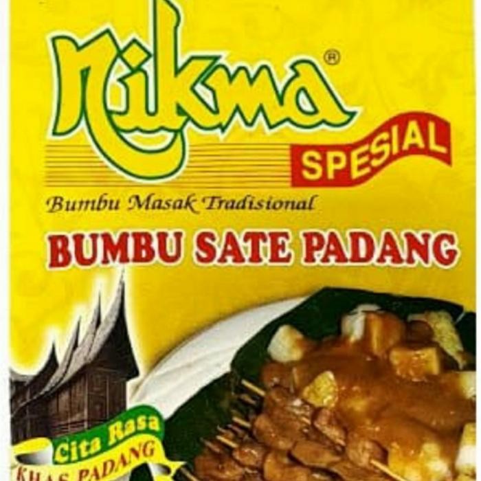 

Stok Baru Bumbu SATE PADANG Nikma 1000gram kemasan kecil 50 gram 1pack 20 bks